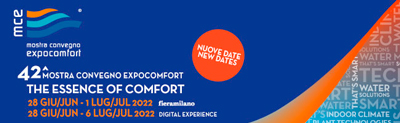 ¡La 42ª edición de MCE - Mostra Convegno Expocomfort reprogramada para principios de verano!