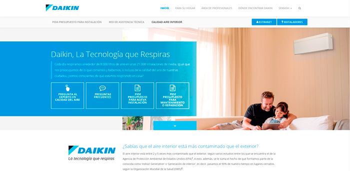 daikin nueva web