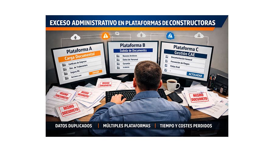 Las plataformas digitales de las constructoras disparan la carga administrativa