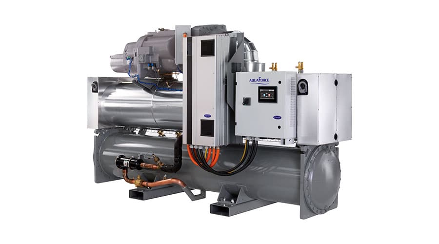 Carrier amplía la gama de enfriadoras y bombas de calor AquaForce® 30XW(H)VZE hasta 1600 kW