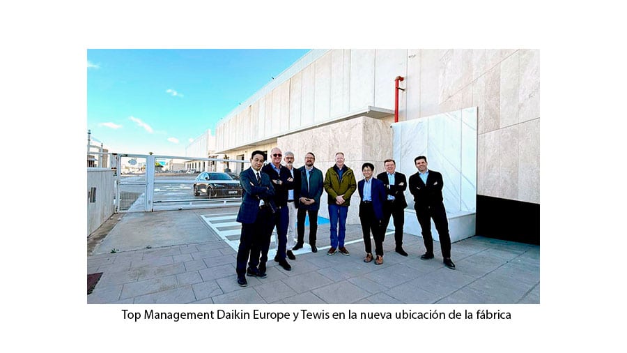Daikin traslada su fábrica de refrigeración comercial de Tewis.