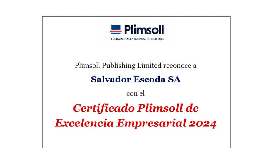 Salvador Escoda recibe el certificado Plimsoll