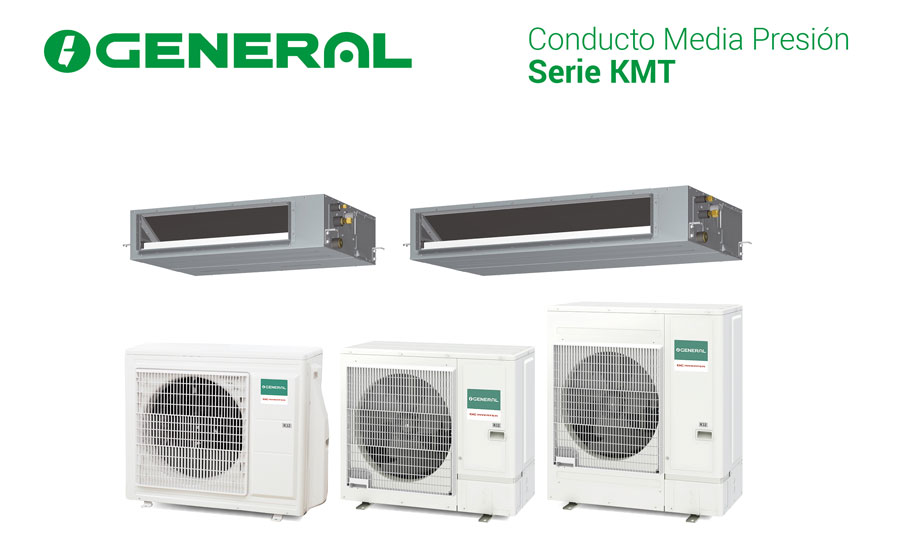 Eurofred presenta la nueva serie KMT de conductos General con bomba y tubo de drenaje incluidos para aplicaciones comerciales con espacio limitado