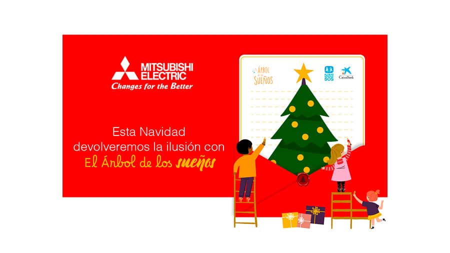 Mitsubishi Electric celebra la Navidad llevando la ilusión a los más pequeños bajo la campaña ‘El Árbol de los Sueños’