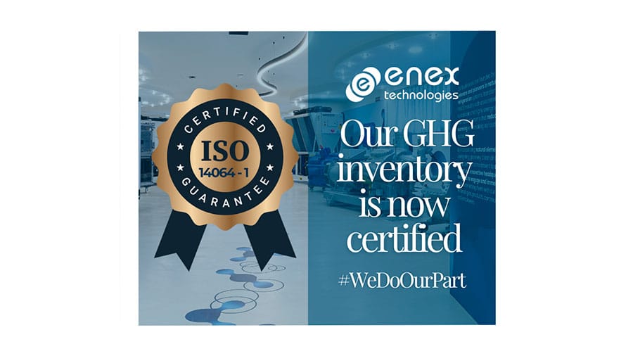 Enex Technologies obtiene la certificación ISO 14064 por su huella de carbono