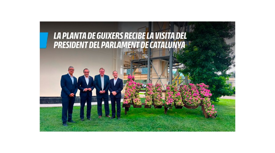 La planta de Knauf en Guixers recibe la visita institucional del president del Parlament de Catalunya